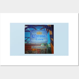 Corona - Find Your Beach - Sign Posters and Art